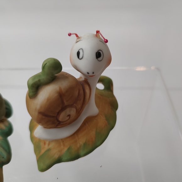 Vintage Homco Turtle Snail Figurines Spring - Picture 13 of 13